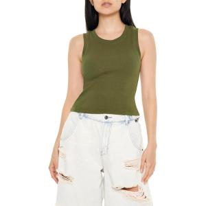 Forever 21 Women’s Ribbed Tank Top(Cypress)