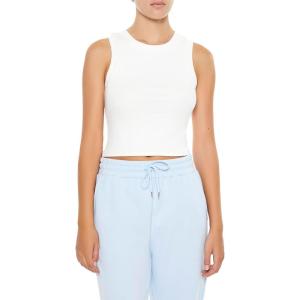 Forever 21 Women’s Ribbed Tank Top(White)