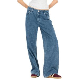 Forever 21 Womens Wide Leg Denim(Blue)