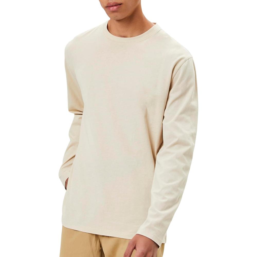 imageForever 21 Mens LongSleeve Crew Neck TeeBrown