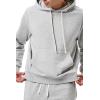 Forever 21 Men’s Basic Heathered Drawstring Hoodie(Heather Grey)
