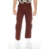 Forever 21 Men’s Cargo Straight-Leg Jeans(Chocolate)