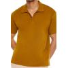 Forever 21 Men’s Cotton-Blend Polo Shirt(Coffee)