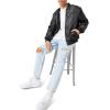 Forever 21 Men’s Distressed Slim-fit Jeans(Light Denim)