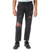 Forever 21 Men’s Distressed Slim-fit Jeans(Washed Black)
