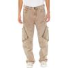 Forever 21 Men’s Mid-Rise Straight Cargo Jeans(Taupe)