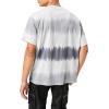 Forever 21 Men’s Watercolor Striped Tee(Grey)