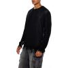 Forever 21 Men’s Whipstitched Sharkbite Sweater(Black)