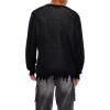 Forever 21 Men’s Whipstitched Sharkbite Sweater(Black)