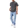 Forever 21 Mens Distressed Straight-Leg Jeans(Medium Denim)