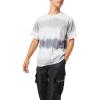 Forever 21 Men’s Watercolor Striped Tee(Grey)