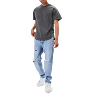 Forever 21 Mens Distressed Straight-Leg Jeans(Medium Denim)