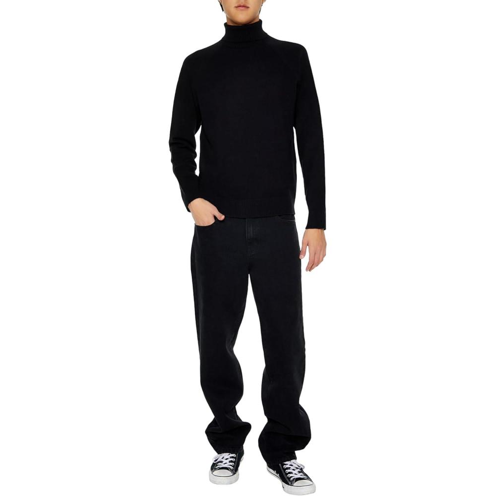 imageForever 21 Mens MidRise StraightLeg JeansBlack