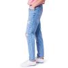 Forever 21 Mens Distressed Straight-Leg Jeans_Old(Light Denim)