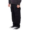 Forever 21 Mens Slim-fit Drawstring Cargo Pants(Black)