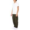 Forever 21 Mens Slim-fit Drawstring Cargo Pants(Olive)