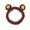 Forever 21 Plush Headwrap -Brown Bear Plush Spa Headband, Kawaii Headband for Washing Face | Spa Essentials & Self Care Accessories(Brown Bear)