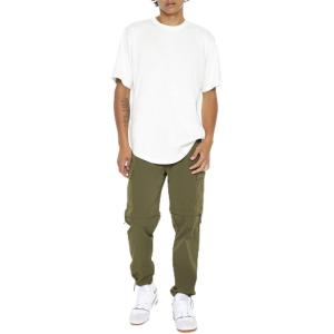 Forever 21 Men’s Convertible Cargo Joggers(Olive)