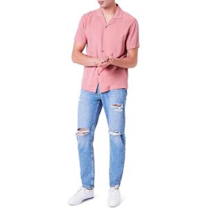 Forever 21 Mens Distressed Straight-Leg Jeans_Old(Light Denim)