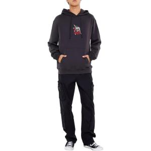 Forever 21 Mens Slim-fit Drawstring Cargo Pants(Black)