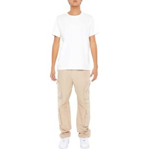 Forever 21 Mens Slim-fit Drawstring Cargo Pants(Taupe)