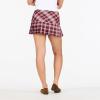 Forever 21 Womens Plaid Pleated Mini Skirt Schoolgirl Inspired Check Print(Burgundy)