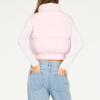 Forever 21 Women’s Puffer Vest – Cropped Quilted Zip-Up Outerwear with High Neck Collar(Pink)