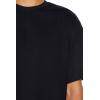 Forever 21 Mens Scoop Cotton Crew Tee(Black)