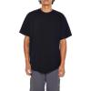 Forever 21 Mens Scoop Cotton Crew Tee(Black)