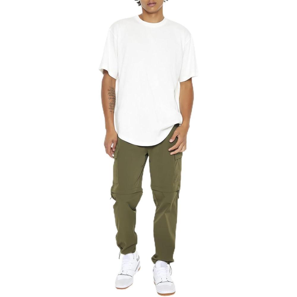 imageForever 21 Mens Convertible Cargo JoggersOlive
