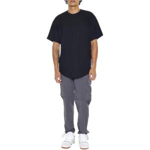 Forever 21 Mens Convertible Cargo Joggers(Dark Grey)