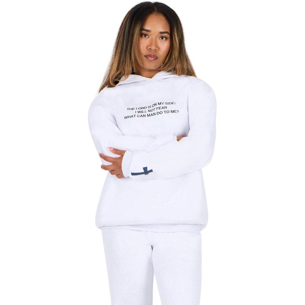 imageForever 21 womens Oversized Hoodie With Graphic ScreensLight Heather Grey