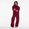 Forever 21 womens Oversized Hoodie With Graphic Screens(Burgundy)