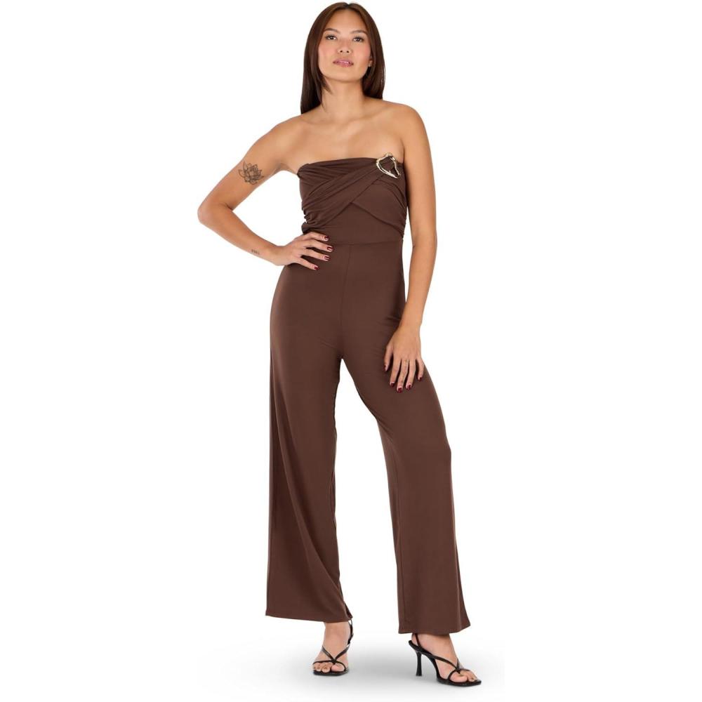 imageForever 21 womens Jumpsuit With HardwareBrown