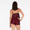 Forever 21 womens Babydoll Top With Ao Sequins(Burgundy)