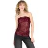Forever 21 Womens Tube Top with Sequins(Burgundy)