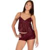 Forever 21 womens Babydoll Top With Ao Sequins(Burgundy)