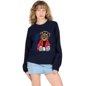 Forever 21 womens Sweater With Intarsia(Blue)