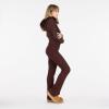 Forever 21 womens Cable Knit Hoodie & Flare Set(Brown)