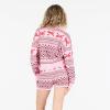 Forever 21 womens Cropped Intarsia Sweater With Matching Short With Fairisle(Pink)