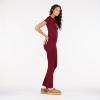 Forever 21 womens Tee and Fold Over Legging Set(Burgundy)