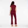Forever 21 womens Tee and Fold Over Legging Set(Burgundy)