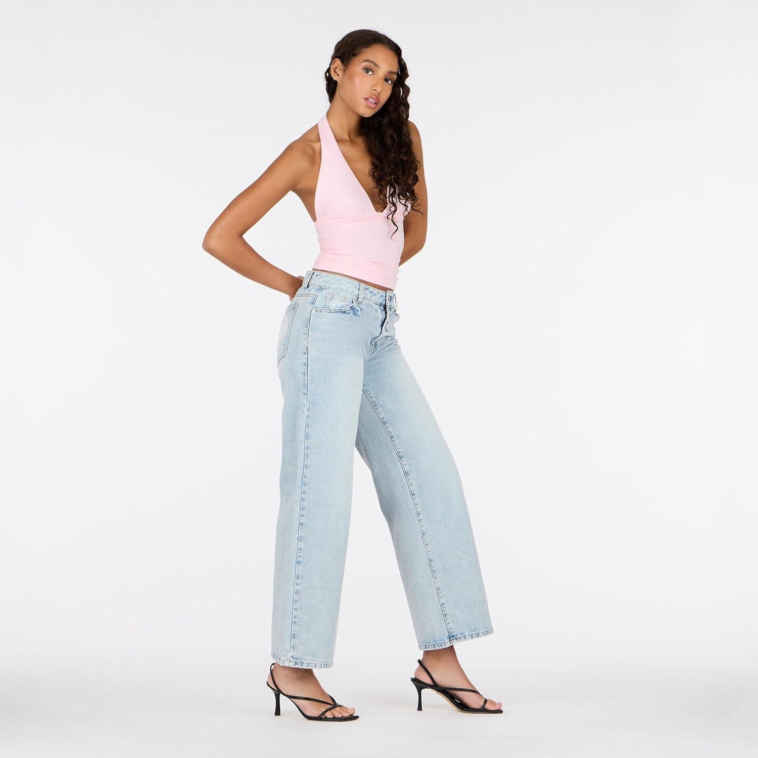 imageForever 21 Womens Halter Deep V Neck TopPink