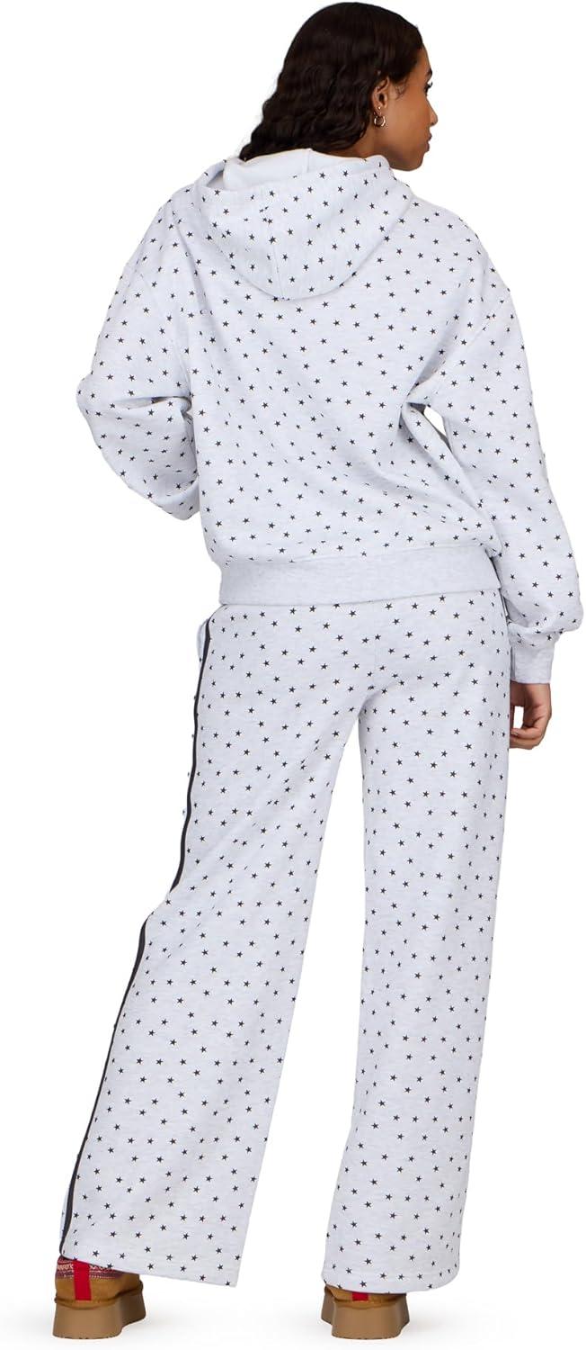 imageForever 21 womens Oversized Fleece Hoodie Cozy Pullover SweatshirtHeather Grey