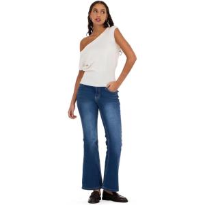 Forever 21 Womens Off The Shoulder Short Sleeve Sweater with Rib Waist(Ivory)