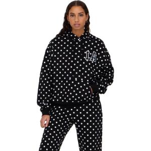 Forever 21 womens Oversized Fleece Hoodie Cozy Pullover Sweatshirt(Black)