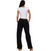 Forever 21 Womens Wide Leg Jogger with Small Screen Print and Rhinestones(Black)