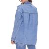 Forever 21 womens Denim Distressed Shacket(Medium Denim)