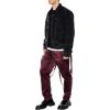 Forever 21 Mens Satin Drawstring Utility Strap Pants(Sugarplum)