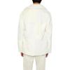 Forever 21 mens Faux Fur Two-tone Checkered Coat(Cream)